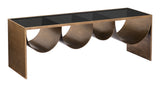 Reed Brass & Black Coffee Table by Zuomod at Eve Furniture