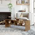 Reed Brass & Black Coffee Table by Zuomod at Eve Furniture