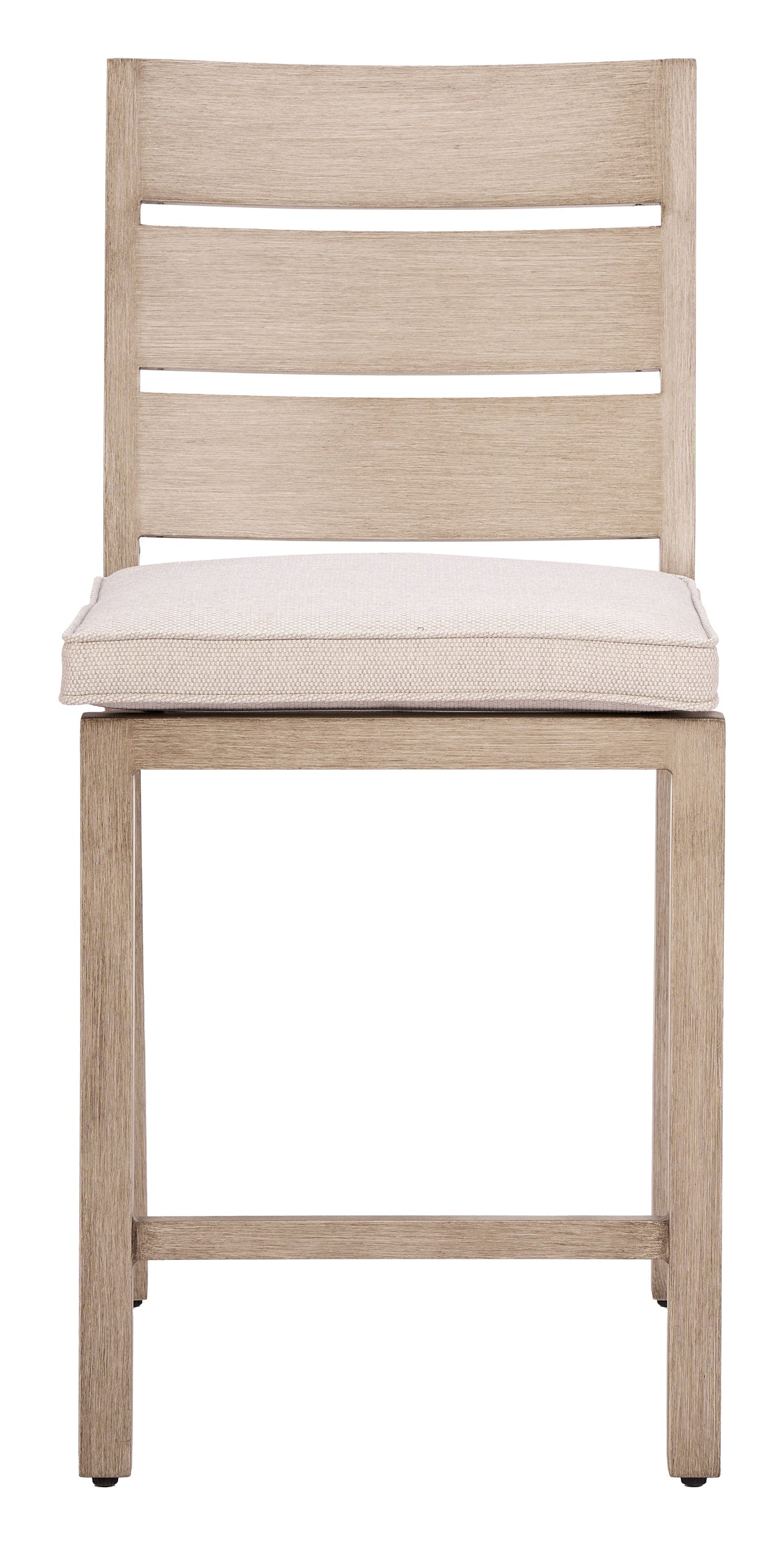 Reefline Gray Outdoor Armless Counter Stool (Set of 2) by Zuomod at Eve Furniture
