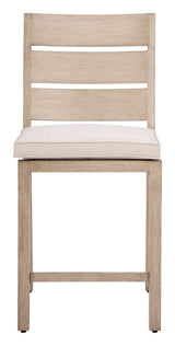Reefline Gray Outdoor Armless Counter Stool (Set of 2) by Zuomod at Eve Furniture