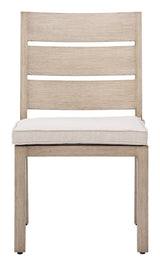 Reefline Gray Outdoor Armless Dining Chair (Set of 2) by Zuomod at Eve Furniture