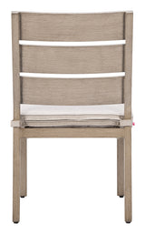 Reefline Gray Outdoor Armless Dining Chair (Set of 2) by Zuomod at Eve Furniture