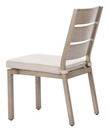 Reefline Gray Outdoor Armless Dining Chair (Set of 2) by Zuomod at Eve Furniture