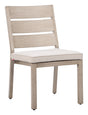 Reefline Gray Outdoor Armless Dining Chair (Set of 2) by Zuomod at Eve Furniture