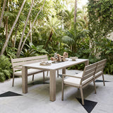Reefline Gray Outdoor Bench (Set of 2) by Zuomod at Eve Furniture