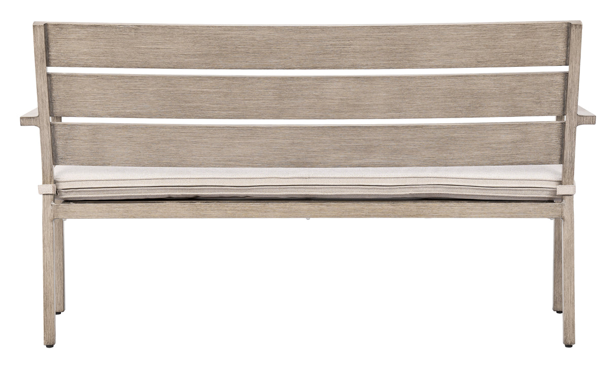 Reefline Gray Outdoor Bench (Set of 2) by Zuomod at Eve Furniture