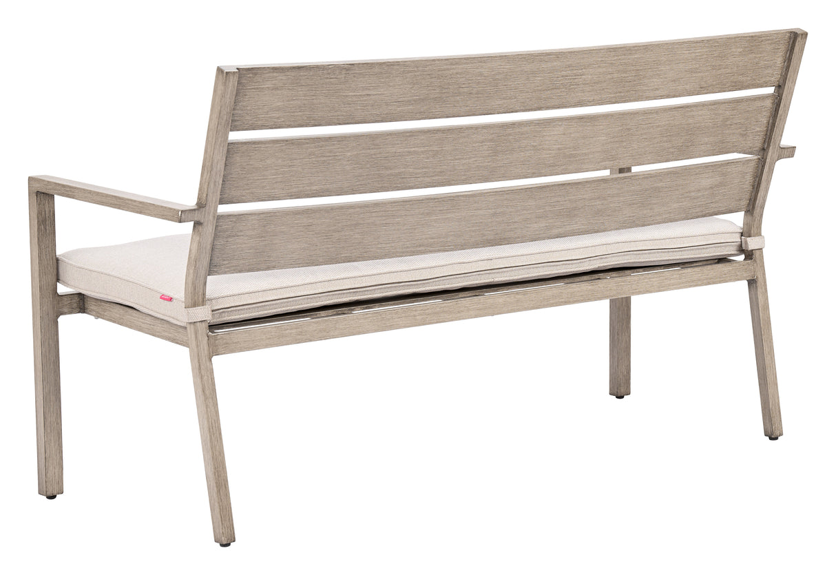 Reefline Gray Outdoor Bench (Set of 2) by Zuomod at Eve Furniture