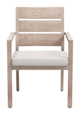 Reefline Gray Outdoor Dining Chair (Set of 2) by Zuomod at Eve Furniture