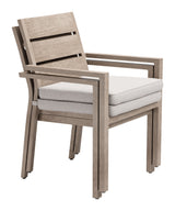 Reefline Gray Outdoor Dining Chair (Set of 2) by Zuomod at Eve Furniture