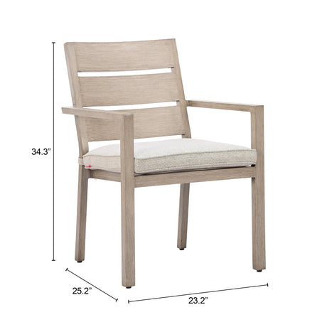 Reefline Green Outdoor Dining Chair (Set of 2) by Zuomod at Eve Furniture
