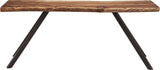 Reese Natural Acacia Live Edge Solid Wood Metal Leg Console Table by Modus Furniture at Eve Furniture