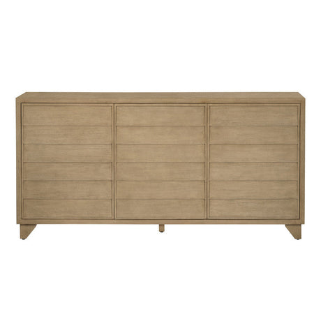 Reese Tan Three-Door Sideboard by Crestview at Eve Furniture