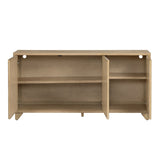 Reese Tan Three-Door Sideboard by Crestview at Eve Furniture