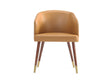 Reeva Dining Chair in Walnut and Camal by Manhattan Comfort at Eve Furniture