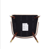 Reeva Dining Chair in Walnut and Cream by Manhattan Comfort at Eve Furniture