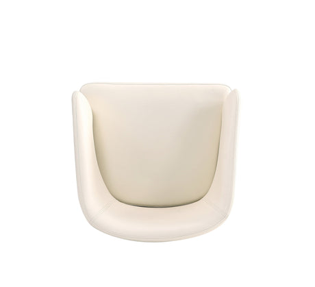 Reeva Dining Chair in Walnut and Cream by Manhattan Comfort at Eve Furniture