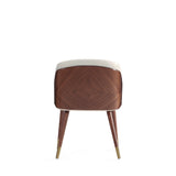 Reeva Dining Chair in Walnut and Cream (set of 2) by Manhattan Comfort at Eve Furniture