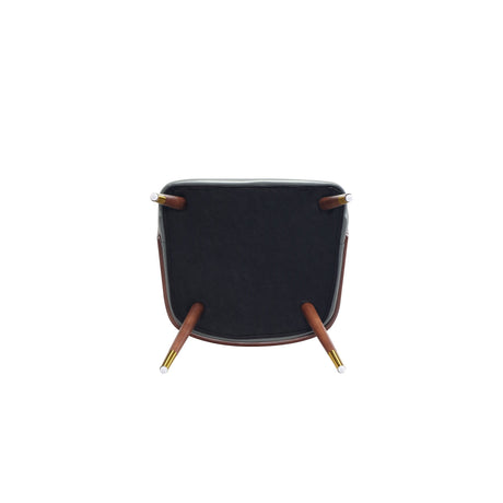 Reeva Dining Chair in Walnut and Graphite Grey by Manhattan Comfort at Eve Furniture