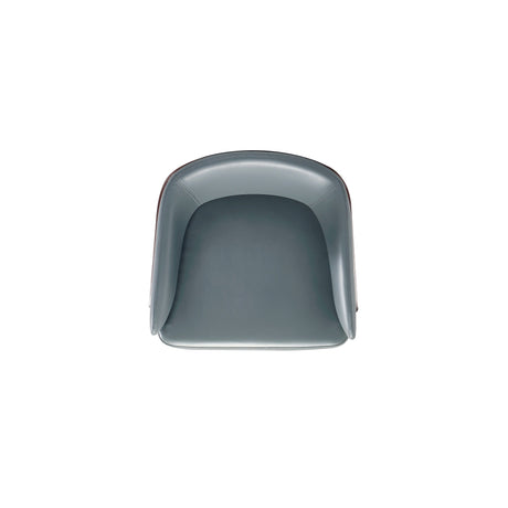 Reeva Dining Chair in Walnut and Graphite Grey by Manhattan Comfort at Eve Furniture