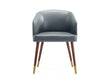 Reeva Dining Chair in Walnut and Graphite Grey by Manhattan Comfort at Eve Furniture