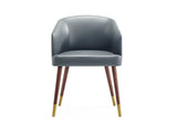 Reeva Dining Chair in Walnut and Graphite Grey by Manhattan Comfort at Eve Furniture