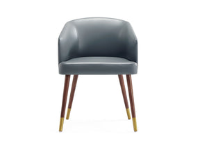 Reeva Dining Chair in Walnut and Graphite Grey by Manhattan Comfort at Eve Furniture
