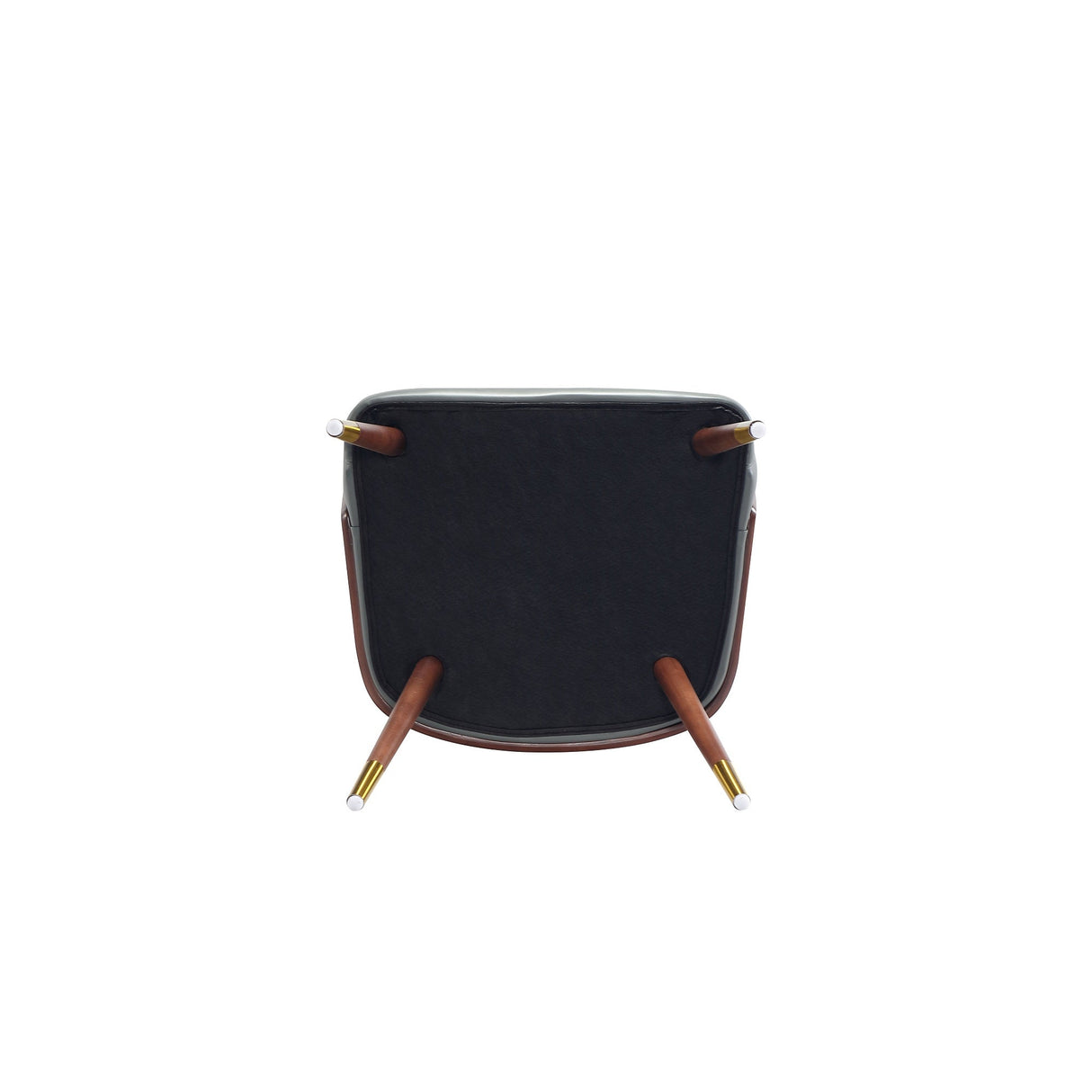 Reeva Dining Chair in Walnut and Graphite Grey (set of 2) by Manhattan Comfort at Eve Furniture