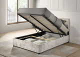 Reeves Beige Upholstered Full Lift-top Storage Platform Bed by Coaster at Eve Furniture