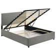 Reeves Grey Upholstered Full Lift-top Storage Platform Bed by Coaster at Eve Furniture