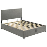 Reeves Grey Upholstered Full Lift-top Storage Platform Bed by Coaster at Eve Furniture