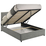Reeves Grey Upholstered Full Lift-top Storage Platform Bed by Coaster at Eve Furniture