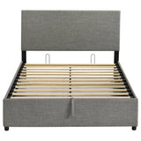 Reeves Grey Upholstered Full Lift-top Storage Platform Bed by Coaster at Eve Furniture