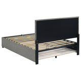 Reeves Grey Upholstered Full Lift-top Storage Platform Bed by Coaster at Eve Furniture