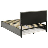 Reeves Grey Upholstered Queen Lift-top Storage Platform Bed by Coaster at Eve Furniture