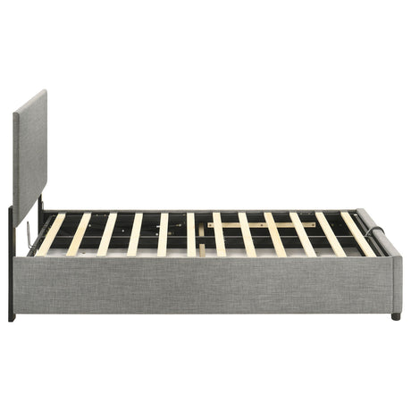 Reeves Grey Upholstered Twin Lift-top Storage Platform Bed by Coaster at Eve Furniture