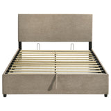 Reeves Tan Upholstered Queen Lift-top Storage Platform Bed by Coaster at Eve Furniture
