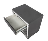 Refino Gray Nightstand by Crown Mark at Eve Furniture