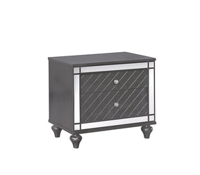 Refino Gray Nightstand by Crown Mark at Eve Furniture