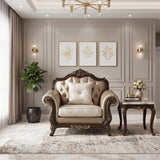Regal Cherry Brown Chair by Homelegance at Eve Furniture