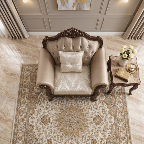 Regal Cherry Brown Chair by Homelegance at Eve Furniture