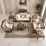 Regal Cherry Brown Loveseat by Homelegance at Eve Furniture
