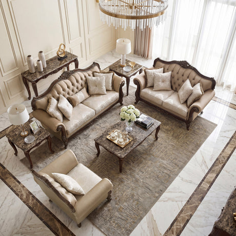 Regal Cherry Brown Loveseat by Homelegance at Eve Furniture