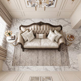 Regal Cherry Brown Sofa by Homelegance at Eve Furniture