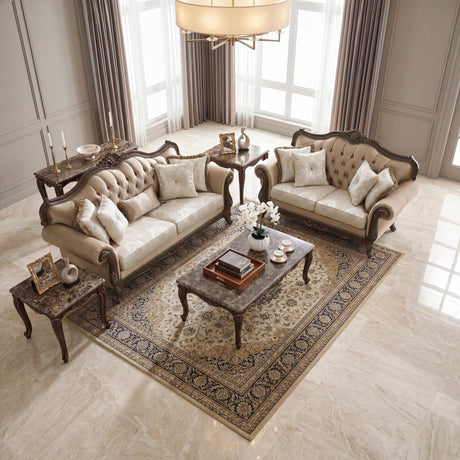 Regal Cherry Brown Sofa by Homelegance at Eve Furniture