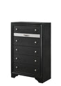Regata Black and Silver Chest by Crown Mark at Eve Furniture
