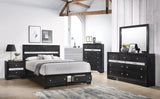 Regata Black and Silver Dresser by Crown Mark at Eve Furniture