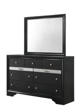 Regata Black and Silver Dresser by Crown Mark at Eve Furniture