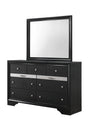 Regata Black and Silver Dresser by Crown Mark at Eve Furniture