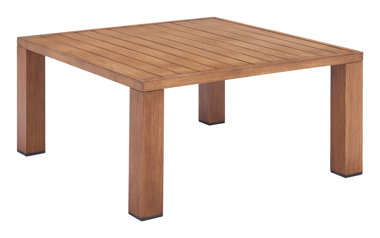 Regels Natural Outdoor Coffee Table by Zuomod at Eve Furniture
