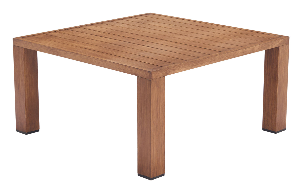 Regels Natural Outdoor Coffee Table by Zuomod at Eve Furniture
